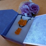 Gummy Bears - Necklace & Earrings Set - Orange Gummy Bears - Necklace & Earrings Set - Orange