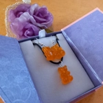 Gummy Bears - Necklace & Earrings Set - Orange Gummy Bears - Necklace & Earrings Set - Orange
