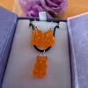 Gummy Bears - Necklace & Earrings Set - Orange
