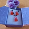 Gummy Bears - Necklace & Earrings Set - Pink & Red