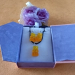 Gummy Bears - Necklace & Earrings Set - Transparent Amber Gummy Bears - Necklace & Earrings Set - Transparent Amber