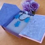 Gummy Bears - Necklace & Earrings Set - Transparent Baby Blue Gummy Bears - Necklace & Earrings Set - Transparent Baby Blue