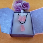 Gummy Bears - Necklace & Earrings Set - Transparent Baby Pink Gummy Bears - Necklace & Earrings Set - Transparent Baby Pink