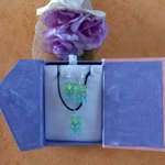 Gummy Bears - Necklace & Earrings Set - Transparent Green & Blue Gummy Bears - Necklace & Earrings Set - Transparent Green & Blue