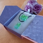 Gummy Bears - Necklace & Earrings Set - Transparent Green & Blue Gummy Bears - Necklace & Earrings Set - Transparent Green & Blue