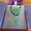 Gummy Bears - Necklace & Earrings Set - Transparent Green & Blue
