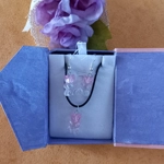 Gummy Bears - Necklace & Earrings Set - Transparent Pink & Clear Gummy Bears - Necklace & Earrings Set - Transparent Pink & Clear
