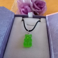 Gummy Bears Necklace - Lime Green