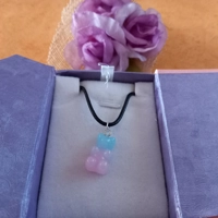 Gummy Bears Necklace - Milky Baby Blue & Milky Baby Pink