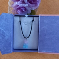 Gummy Bears Necklace - Milky Baby Pink & Milky Baby Blue