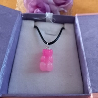 Gummy Bears Necklace - Milky Dark & Light Pink