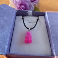 Gummy Bears Necklace - Milky Lilac & Dark Pink