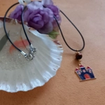 Halloween Necklace - Haunted House Halloween Necklace - Haunted House