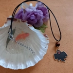 Halloween Necklace - Smiling Black Ghost Halloween Necklace - Smiling Black Ghost