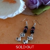Halloween Sitting Cat Earrings