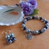Heart of Glacier Bracelet and Earrings Set