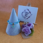 Jade Glitter Butterfly Charm Bracelet - Blue