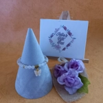 Jade Glitter Butterfly Charm Bracelet - Ice Blue