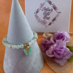 Jade Glitter Butterfly Charm Bracelet - Mojito