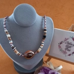 Joy Fimo Heishi Necklace - Coffee Mix Joy Fimo Heishi Necklace - Coffee Mix