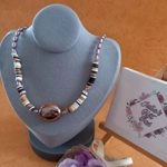 Joy Fimo Heishi Necklace - Coffee Mix Joy Fimo Heishi Necklace - Coffee Mix