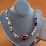 Joy Fimo Heishi Necklace - Coffee Mix Joy Fimo Heishi Necklace - Coffee Mix