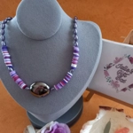 Joy Fimo Heishi Necklace - Purple Mix Joy Fimo Heishi Necklace - Purple Mix