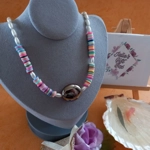 Joy Fimo Heishi Necklace - Rainbow Joy Fimo Heishi Necklace - Rainbow