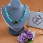 Joy Fimo Heishi Necklace - Spring Green Joy Fimo Heishi Necklace - Spring Green
