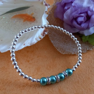 Juliet Stretch Bracelet - Dark Turquoise Juliet Stretch Bracelet - Dark Turquoise