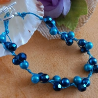 Knotted Bracelet - Dark Cyan