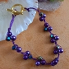 Knotted Bracelet - Deep Violet