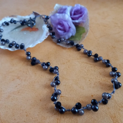 Knotted Necklace - Space Grey Knotted Necklace - Space Grey