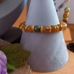 Laura Agate Necklace, Bracelet and Earrings Set - Yellow Laura Agate Necklace, Bracelet and Earrings Set - Yellow