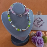 Laverna Jade Necklace - Rose Garden