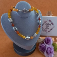 Laverna Jade Necklace - Sunset