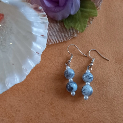 Marble Effect Earrings Marble Effect Earrings