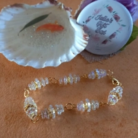 Margarita Flower Bracelet - Crystal and Gold