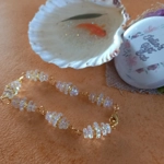 Margarita Flower Bracelet - Crystal and Gold Margarita Flower Bracelet - Crystal and Gold