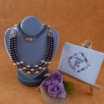 Marushka Pearl Necklace - Brown & Gold Marushka Pearl Necklace - Brown & Gold