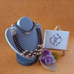Marushka Pearl Necklace - Brown & Gold Marushka Pearl Necklace - Brown & Gold