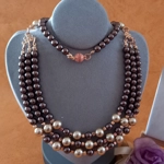 Marushka Pearl Necklace - Brown & Gold Marushka Pearl Necklace - Brown & Gold