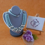 Marushka Pearl Necklace - Buttermilk & Powder Blue Marushka Pearl Necklace - Buttermilk & Powder Blue