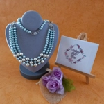 Marushka Pearl Necklace - Buttermilk & Powder Blue Marushka Pearl Necklace - Buttermilk & Powder Blue