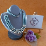 Marushka Pearl Necklace - Buttermilk & Powder Blue Marushka Pearl Necklace - Buttermilk & Powder Blue