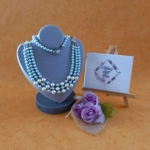 Marushka Pearl Necklace - Buttermilk & Powder Blue Marushka Pearl Necklace - Buttermilk & Powder Blue