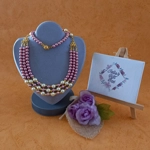 Marushka Pearl Necklace - Watermelon & Peach Marushka Pearl Necklace - Watermelon & Peach