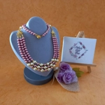Marushka Pearl Necklace - Watermelon & Peach Marushka Pearl Necklace - Watermelon & Peach
