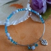 Memory Wire Bangle - Blue