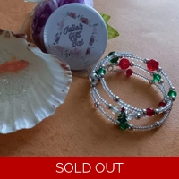 Memory Wire Christmas Bracelet